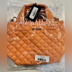 Sold-out MZ Wallace Peach Mini Metro Tote Deluxe (New & Never Used)